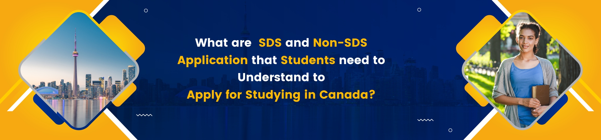 What are  SDS and Non-SDS Application that students need to understand to apply for studying in Canada?